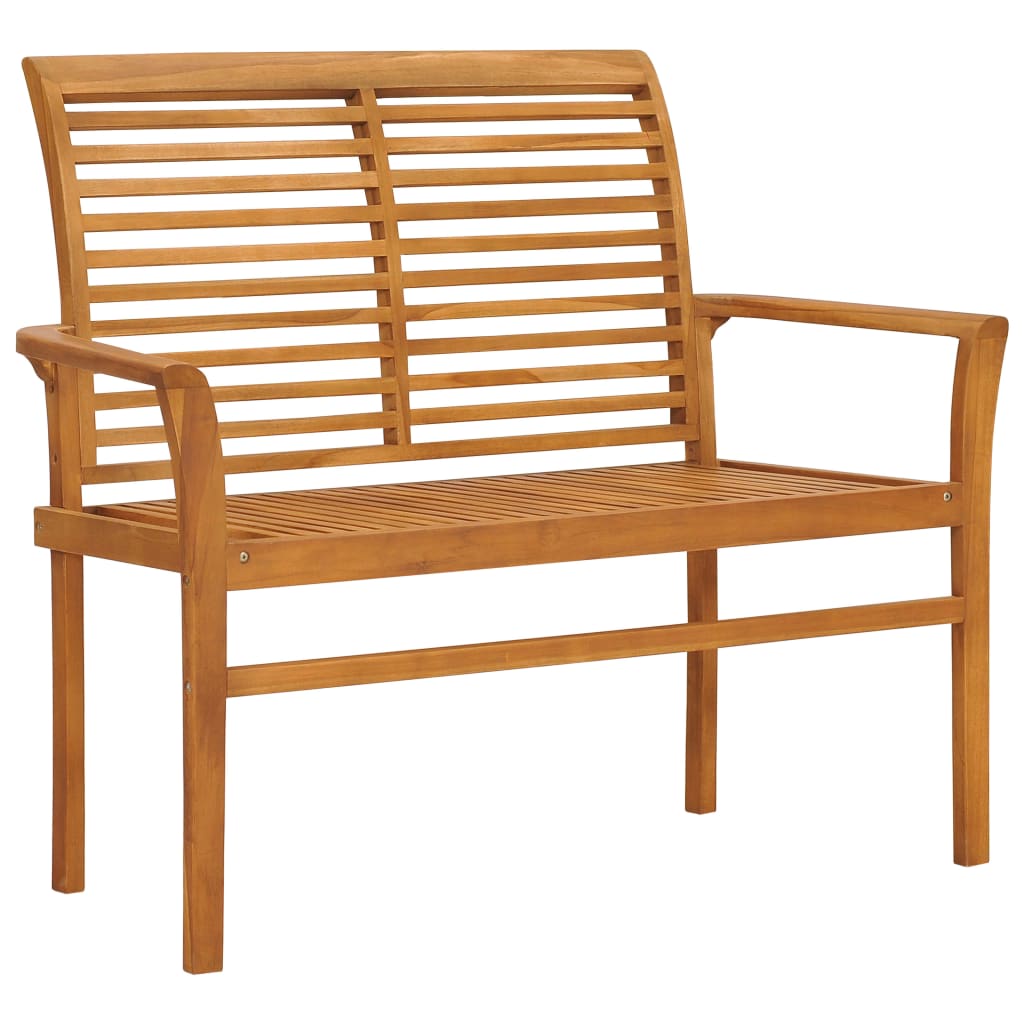 Teak Wood Garden Bench 112cm | 2 Seater